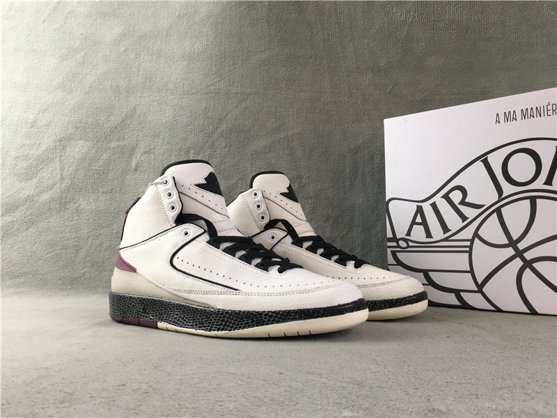 New 2022 Air Jordan 2 White Black Red Shoes